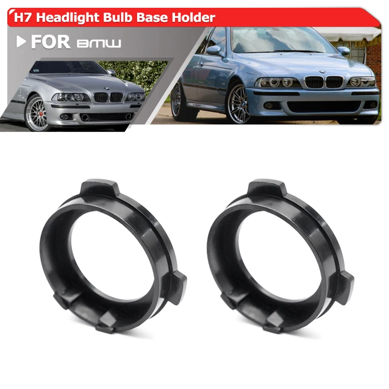 H7 Headlight Bulb Base Adapters Holders Retainer For BMW 5Series E39 LCI M5 520i 523i 525i 528i 530i 540i 525d 530d 63126904051