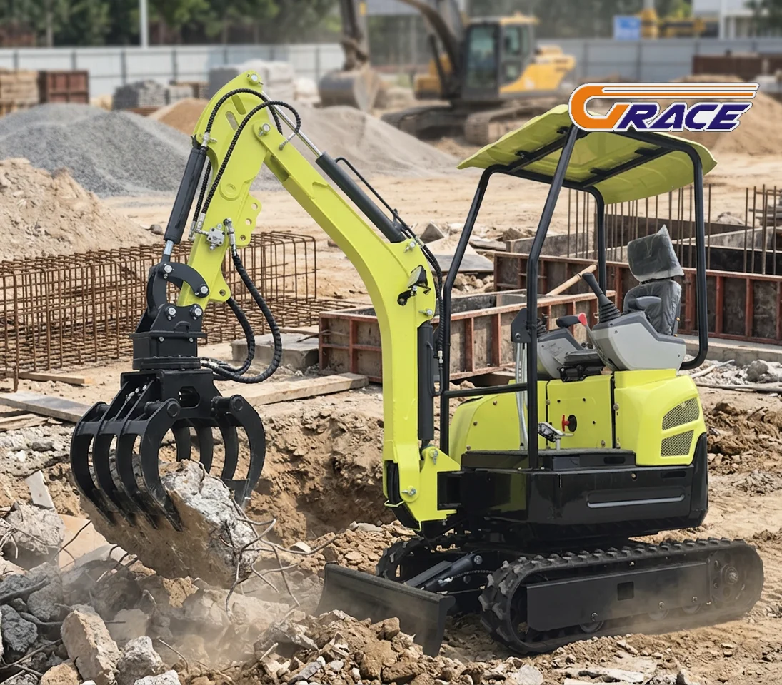 

Customize Powerful Mini Excavator 1.5ton 2ton Small Digger Compact Excavator for Construction Project