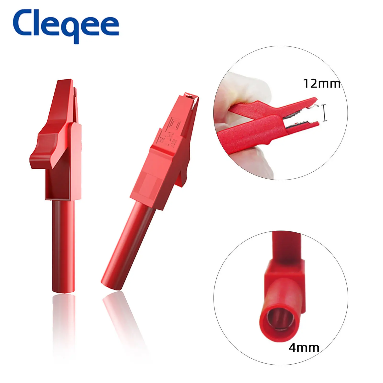 Cleqee P1043B Series Multimeter Test Leads Kit 4mm Banana Plug Safety Piercing Probe Needle Alligator Clips Automotive Tool Set