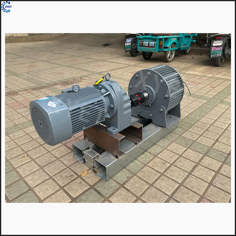 High Power 100KW 200KW Permanent Magnet Generator 200RPM 300RPM 220V 380V Alternator Free Energy Generator Set with Geared Motor - view 4