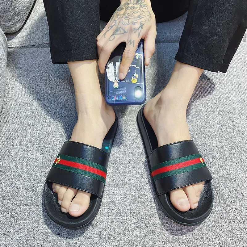 

Sandals Men Casual Summer Brand Slippers for Men Ultra Soft Slides Non-slip Wear-resistant Indoor Outdoor Man Summer Slippers
