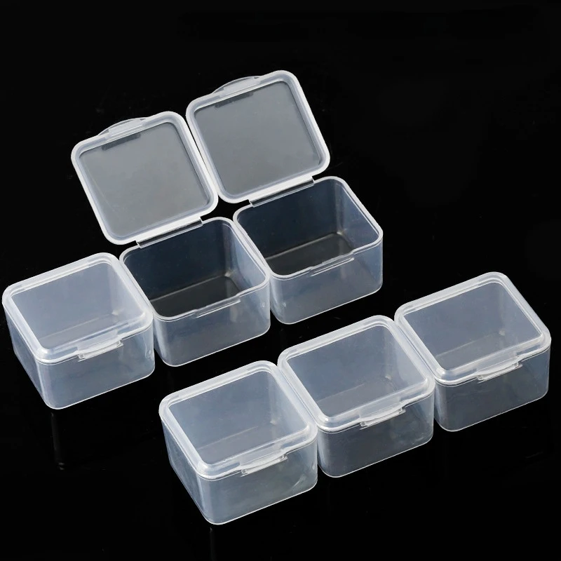 9/15/30 Grids Jewelry Storage Box Grids Clear Nail Art Rhinestones Tools Beads Display Storage Case Organizer Box