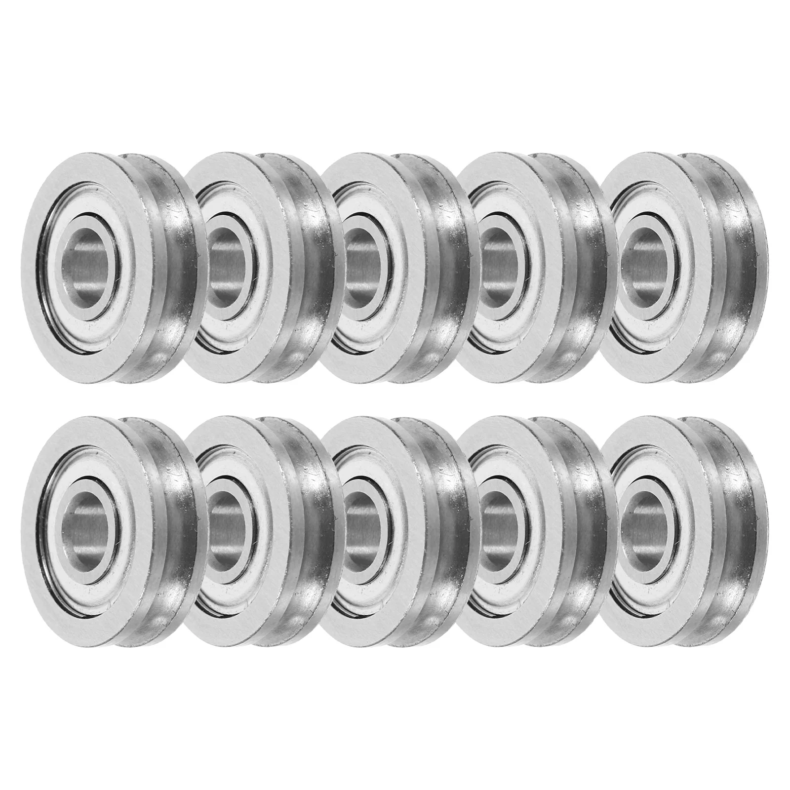 

10Pcs 3D Printer Accessory Metal Pulley Wheel Strong Steel Material Long Lasting Accurate Stable Versatile Use