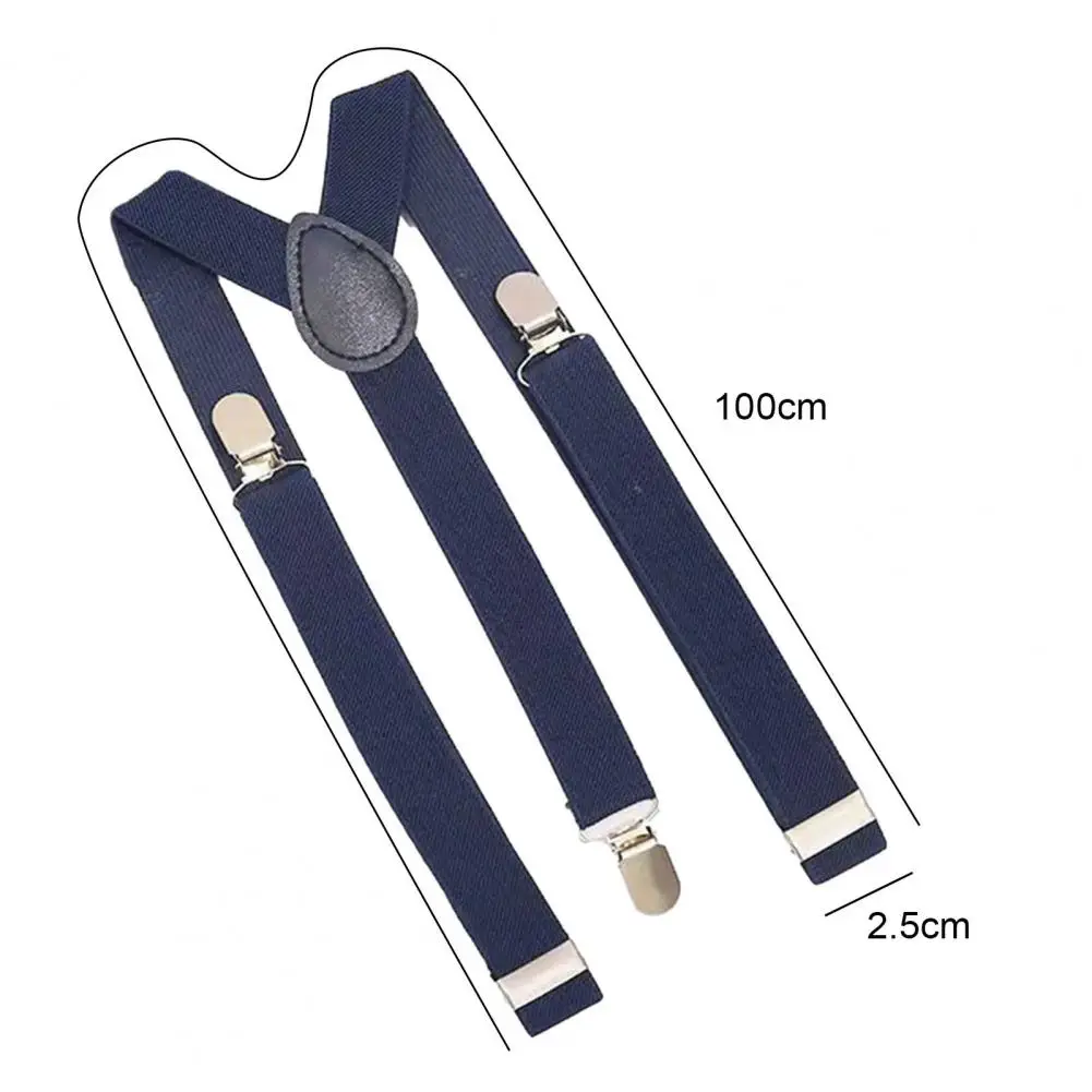 Unisex Elastic Strap Suspenders Y-Back Braces Solid Color Adjustable Straps for Wedding Suit Skirt Accessories Men Straps