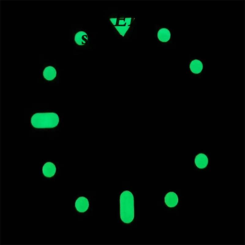 Esfera de reloj de 29mm para hombre, esfera blanca y negra, función luminosa, movimiento NH36, NH36A, accesorios de reloj