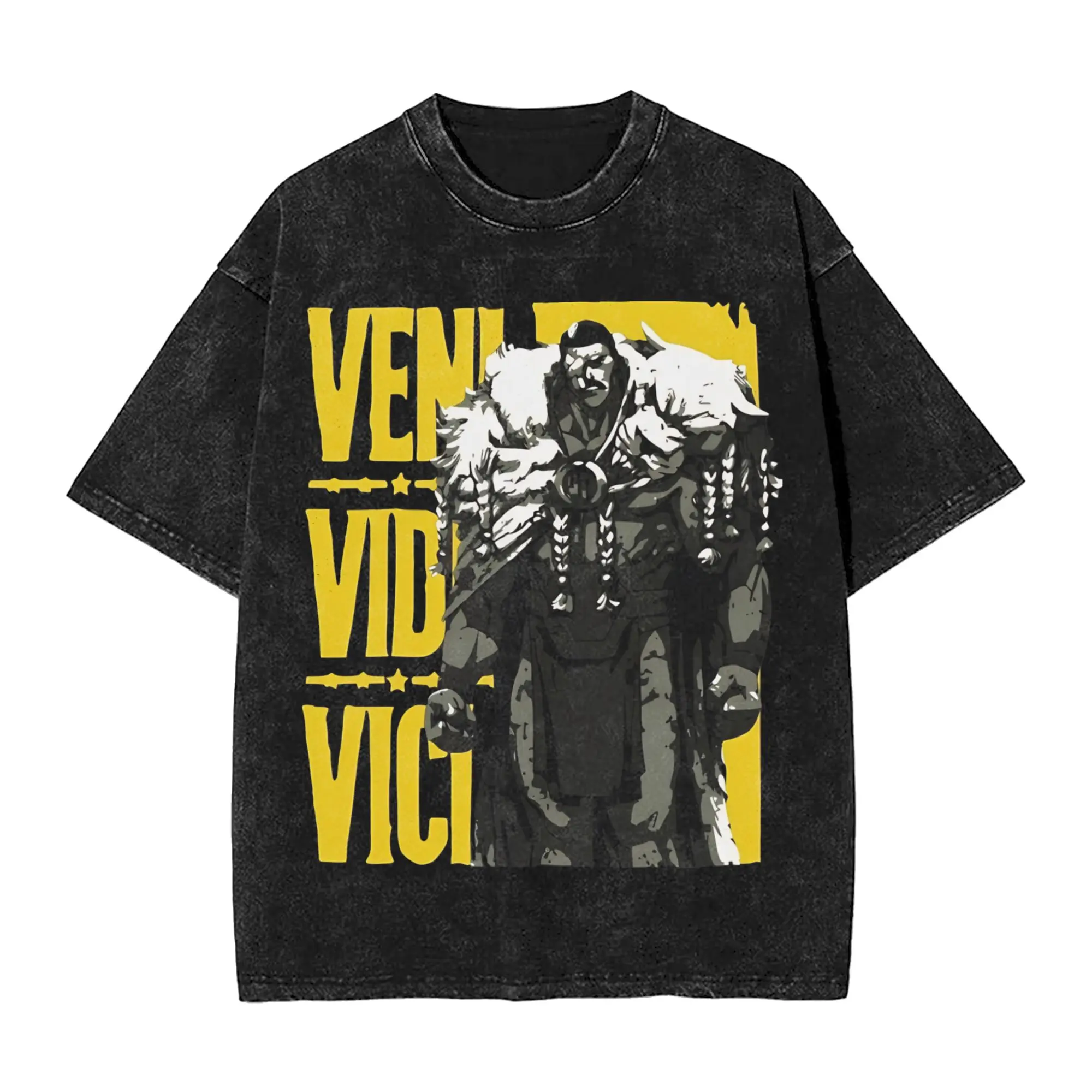Funny Grand Regent Invincible  Vintage Washed T Shirt Men's Cotton Short Sleeve  Round Neck Summer Clothes