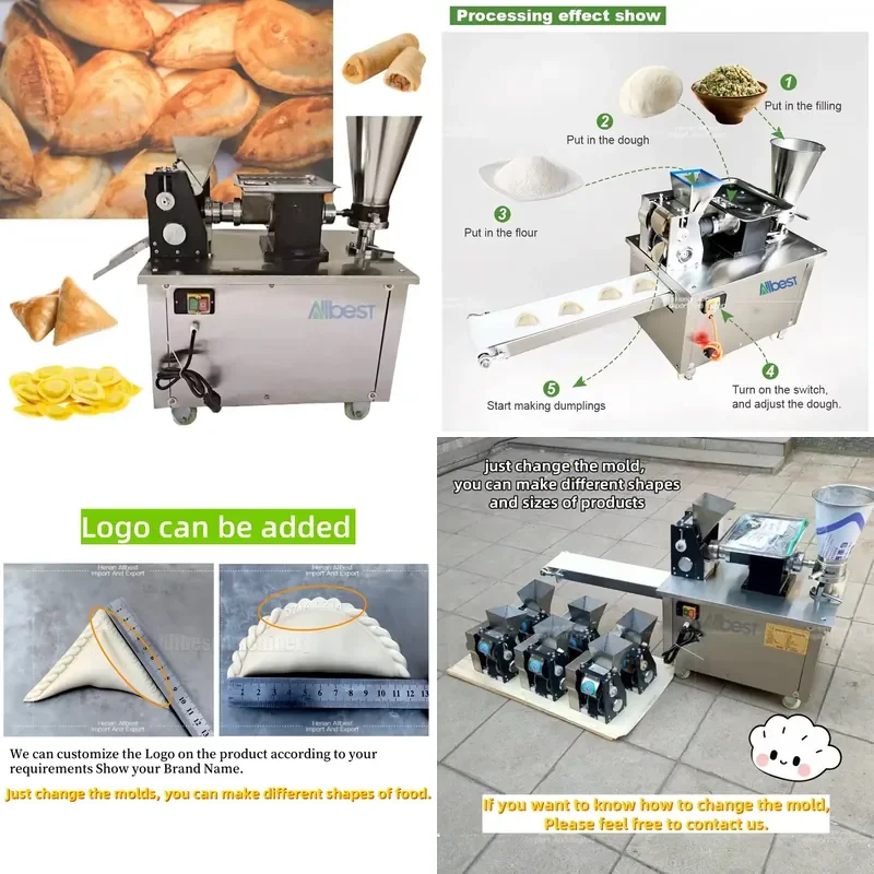 

SFW Certificate Business Ideas Farms Samosa & Empanada Maker Machine Grain Product Dough Maker with Core Motor Component