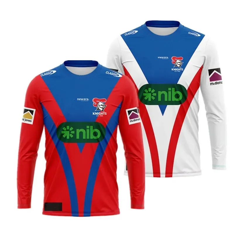 

2024 Knights Long Sleeve Home / Away Rugby Jersey Size: S-XXXL （Print Custom Name Number）