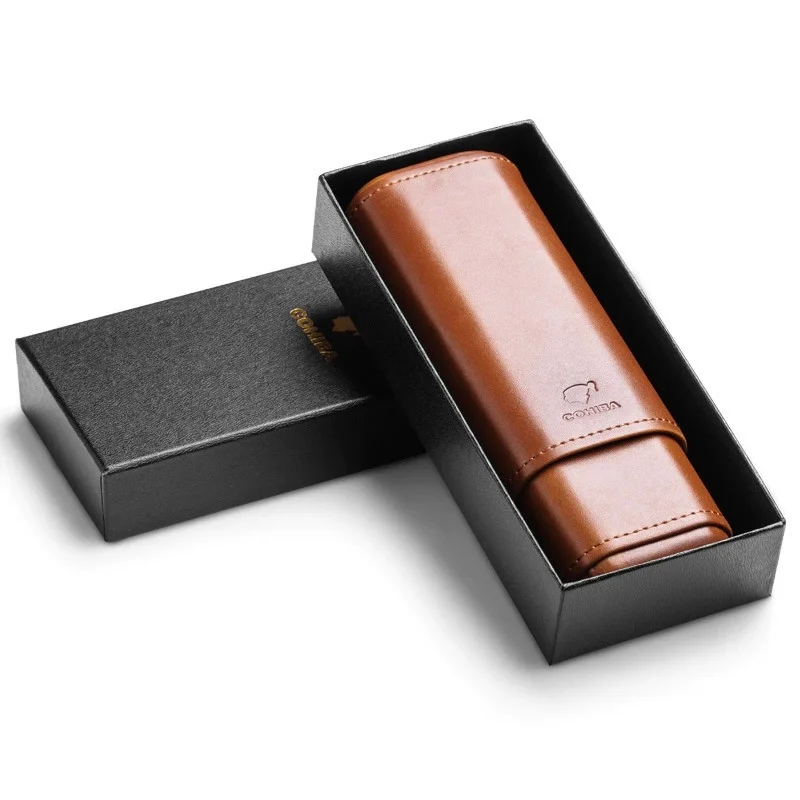 

2-Pack Cedar Wood Cigar Protective Cover: Portable Moisturizing Cigar Box – Great for Business Travel & Cigarette Storage Needs