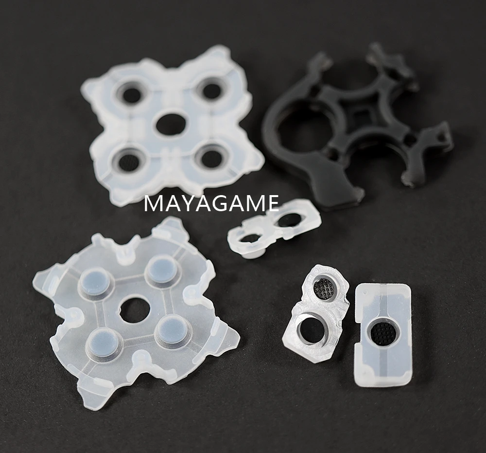 1set LR Conductive Rubber Pads For PS5 V1 V2 V3 Controller Buttons Contact Silicone for Playstation 5