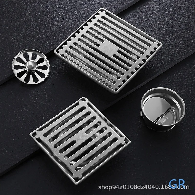 Outdoor 304 Stainless Steel Large Drain for Garden 75-110mm Pipe High Flow Shower Trench