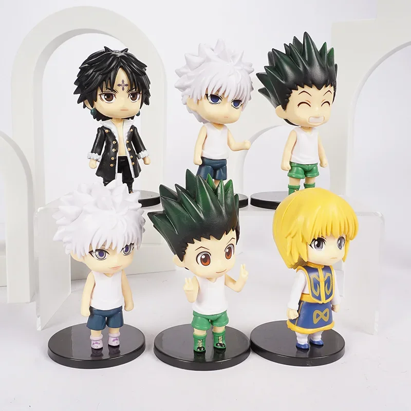 Anime Hunter Figure Gon Freecss Killua Zoldyck Figure Hunter Kurapika Figurine Model Doll Toys