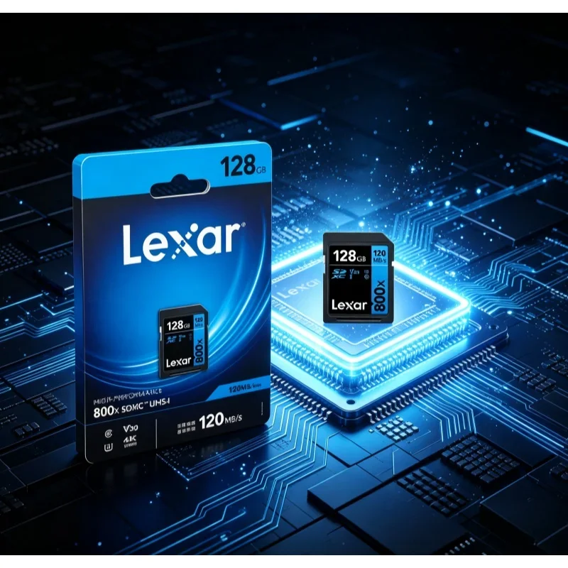 Lexar SDXC Memory Storage Card UHS‑I V30 150MB/s Fast Speed for DSLR Camera 4K HD Video Recording