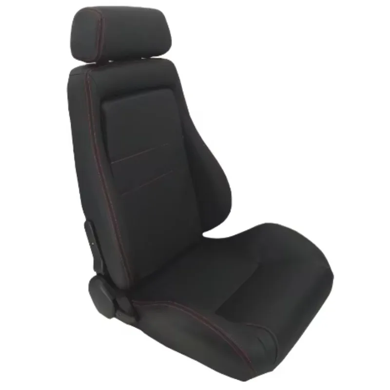 1081 Luxury PVC Suede Racing Bucket Seat High Bolstered Side Support Universal Fit For Modified Cars Racing Seat