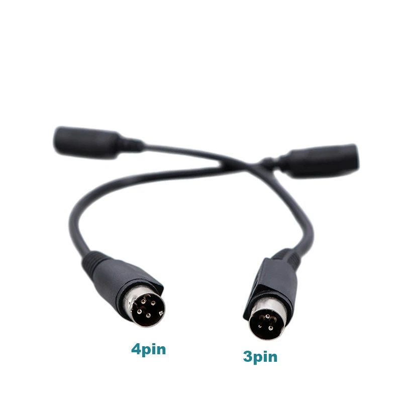 DC Power Supply Adapter Cable 5.5 x 2.1mm Female to MINI DIN 3 Pin / 4 Pin Male For TV LCD VCR Lead Wire R23