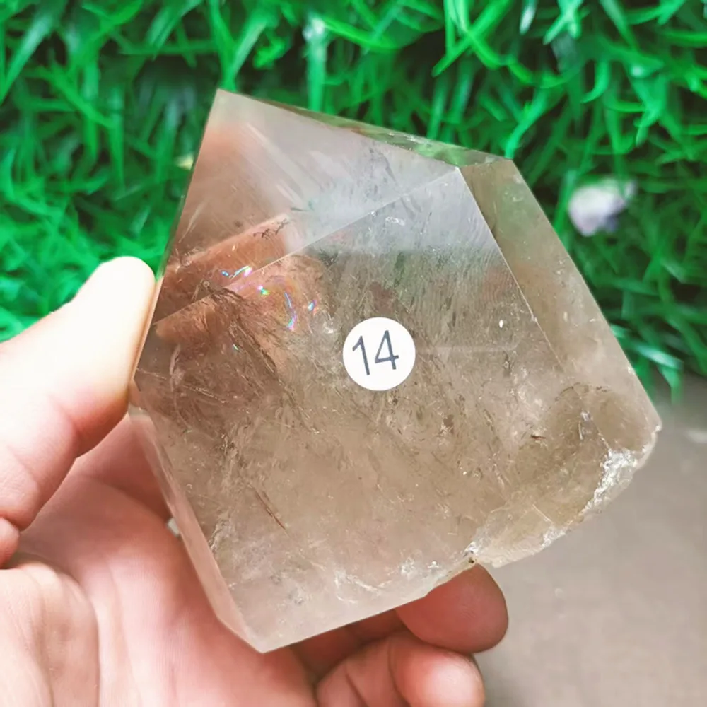 

Natural quartz tea crystal hand polished magic stick Point Healing Chakra home decor decor