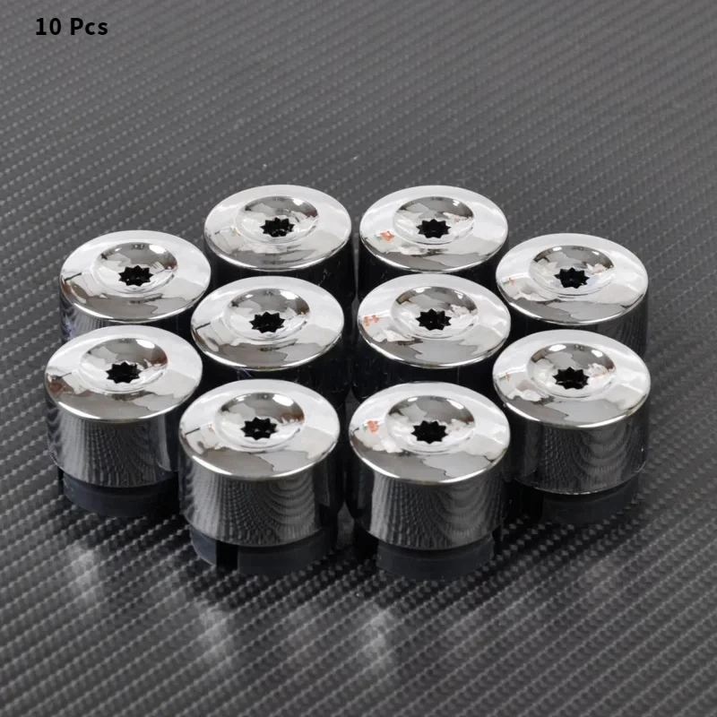 For Vw Touareg 2004 - 2010 2011 2012 2013 2014 Chrome Wheel Lug Bolt Nut Cap Cover 7l6 601 173a 2zz 10Pcs