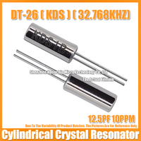 (10PCS) KDS DT-26 32.768K 32.768KHZ 12.5PF 10PPM Cylindrical Crystal Oscillator 206 2X6MM Quartz Crystal Resonator DIP-2