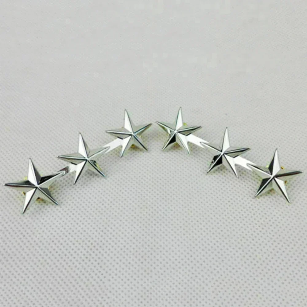 زوج WW2 ضابط الجيش الأمريكي 3 نجوم المراعي العام رتبة ثلاث نجوم شارة شارة دبوس