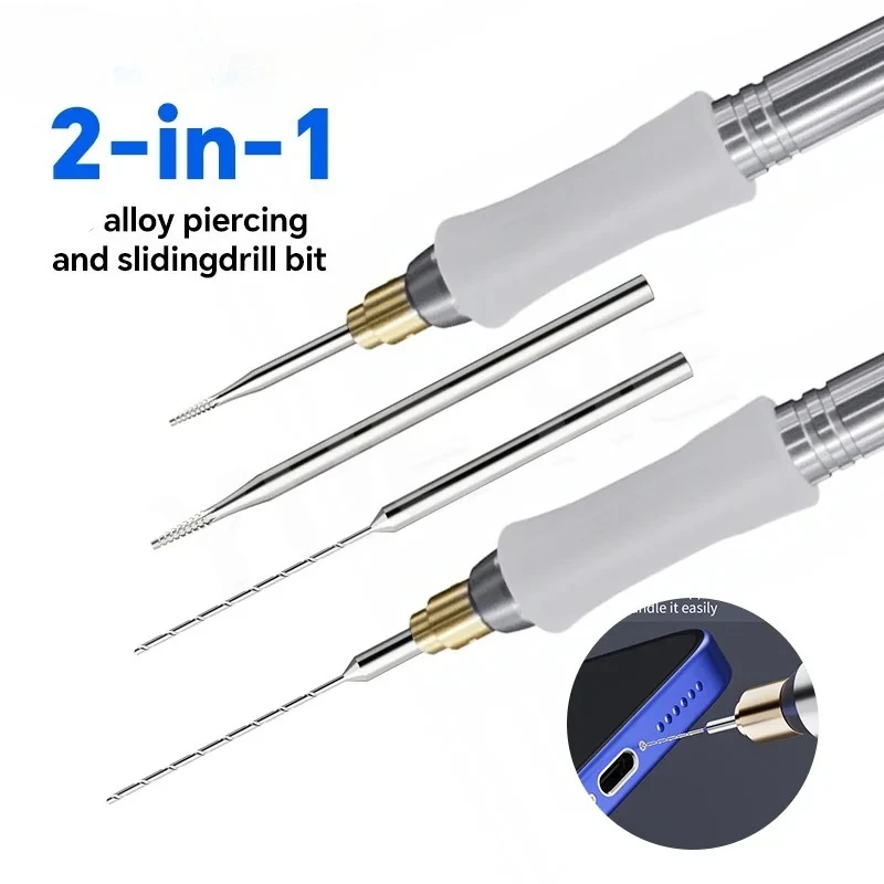 Professional Damaged Screw Extractor Kit for Removing Stripped Broken Screws Phone  PC Repair Tool Set