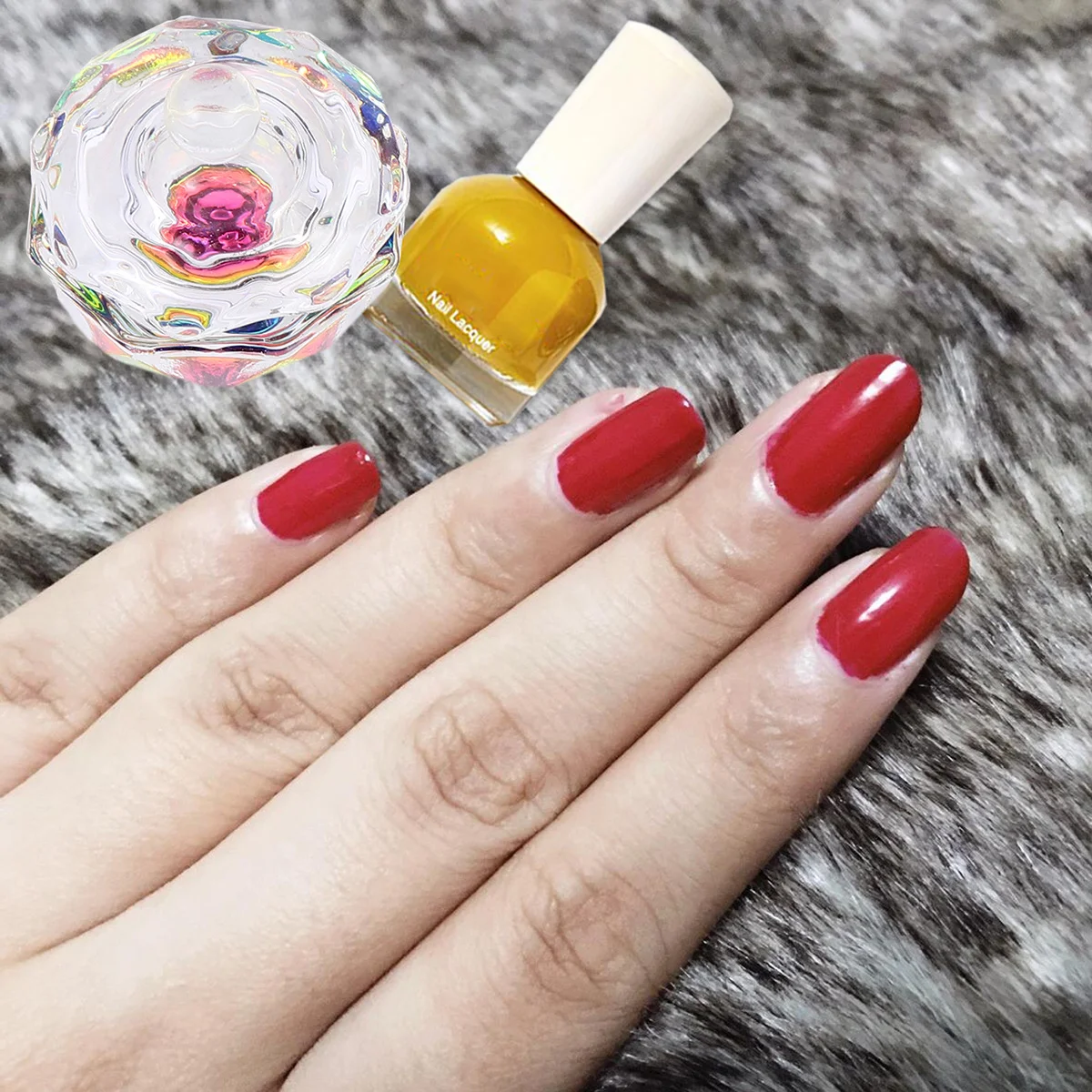 

2Pcs Acrylic Nail Cup Crystal Glass Dish for Mixing Powder and Liquid Dappen Bowl Small Nail Art Container Salon Home Use