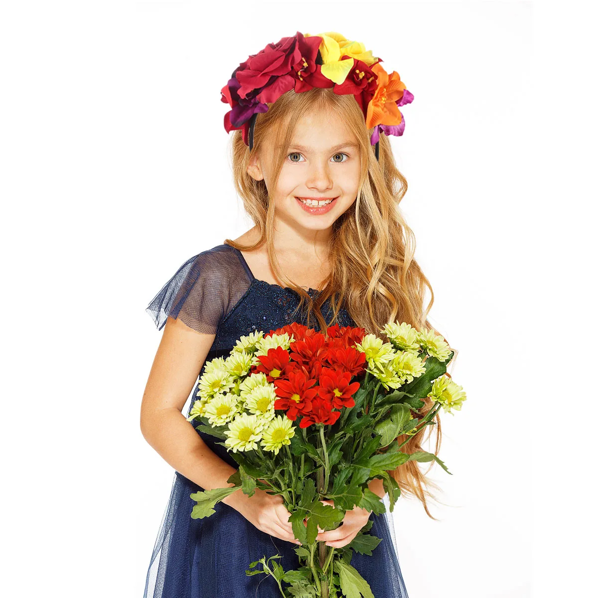 

Flowers Rose Hair Accessories Woman Decor Design Polyester Halloween Headband for Women