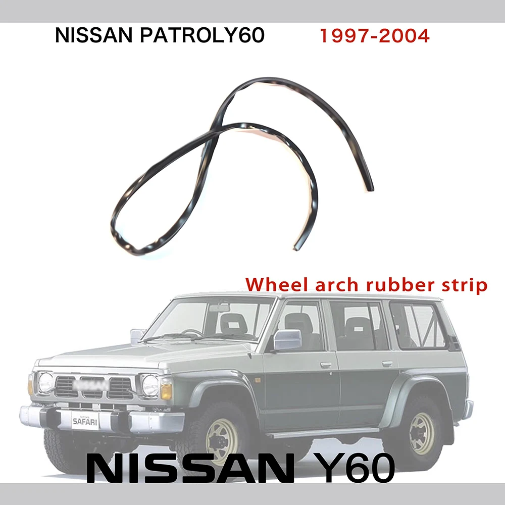 4PC Fender Flare Seal For Nissan Patrol Y60 Fender Rubber Strip Patrol Y60 Accessories - Image 3