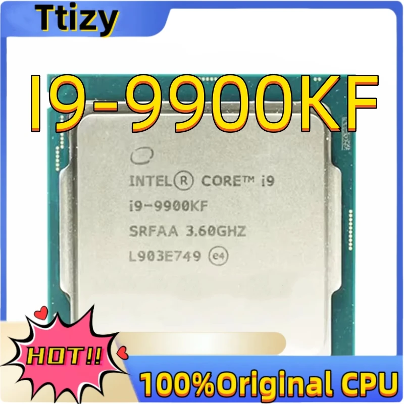 Core i9-9900KF CPU 8 cores 16 threads 3.6GHz 16MB 95W 9thGeneration Processor LGA1151 for H370 Z390 Motherboard processor