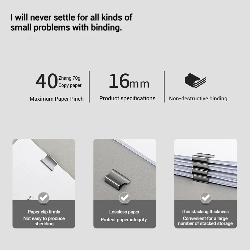 NUSIGN Push Binder: Reusable Stapler for a Clutter-Free & Eco-Friendly Desk - 3 Trendy Options