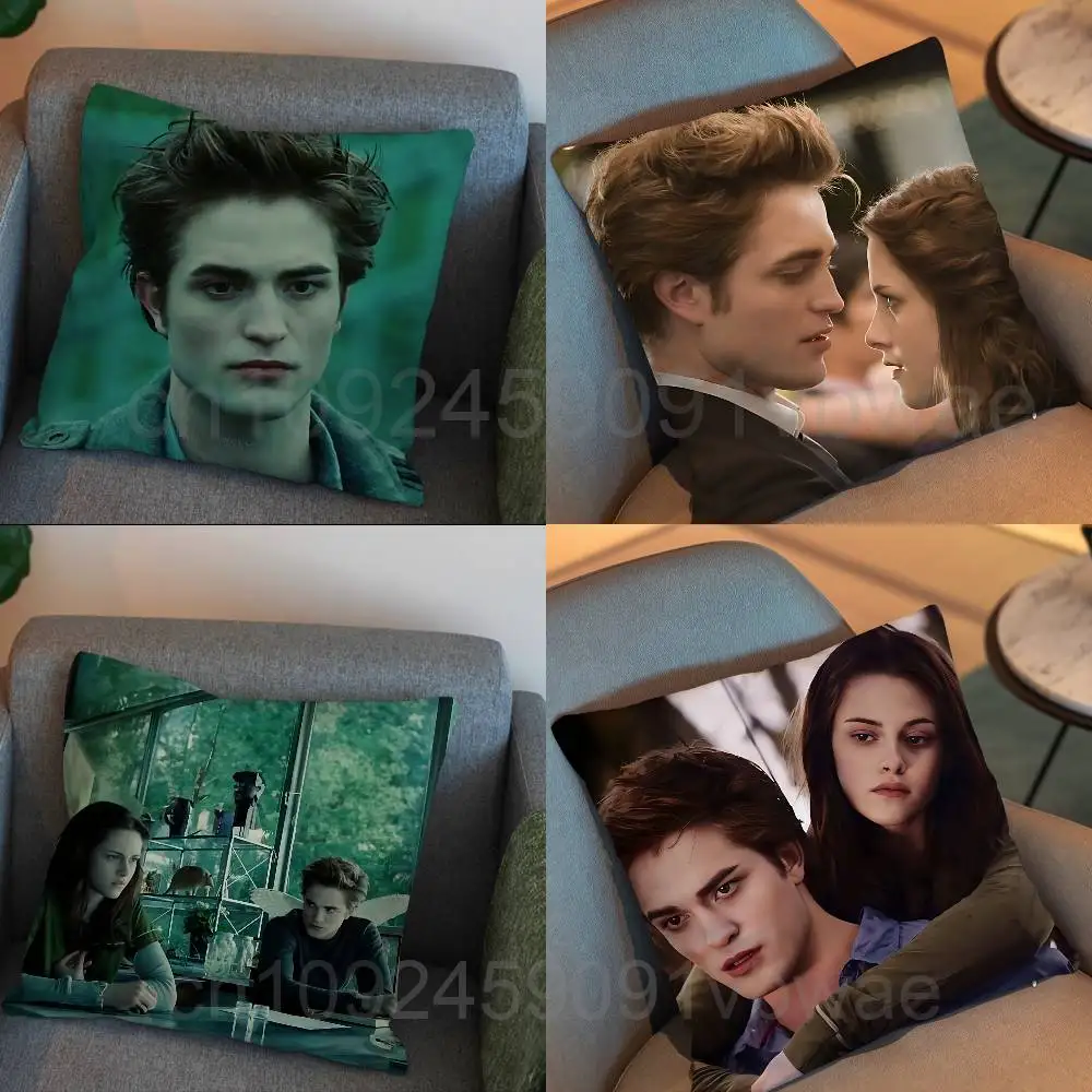 Edward Bella Swan Twilight Pillow Case cover Nap Time  Sofa Living home Room Bedroom Backrest Cushion Square cojines