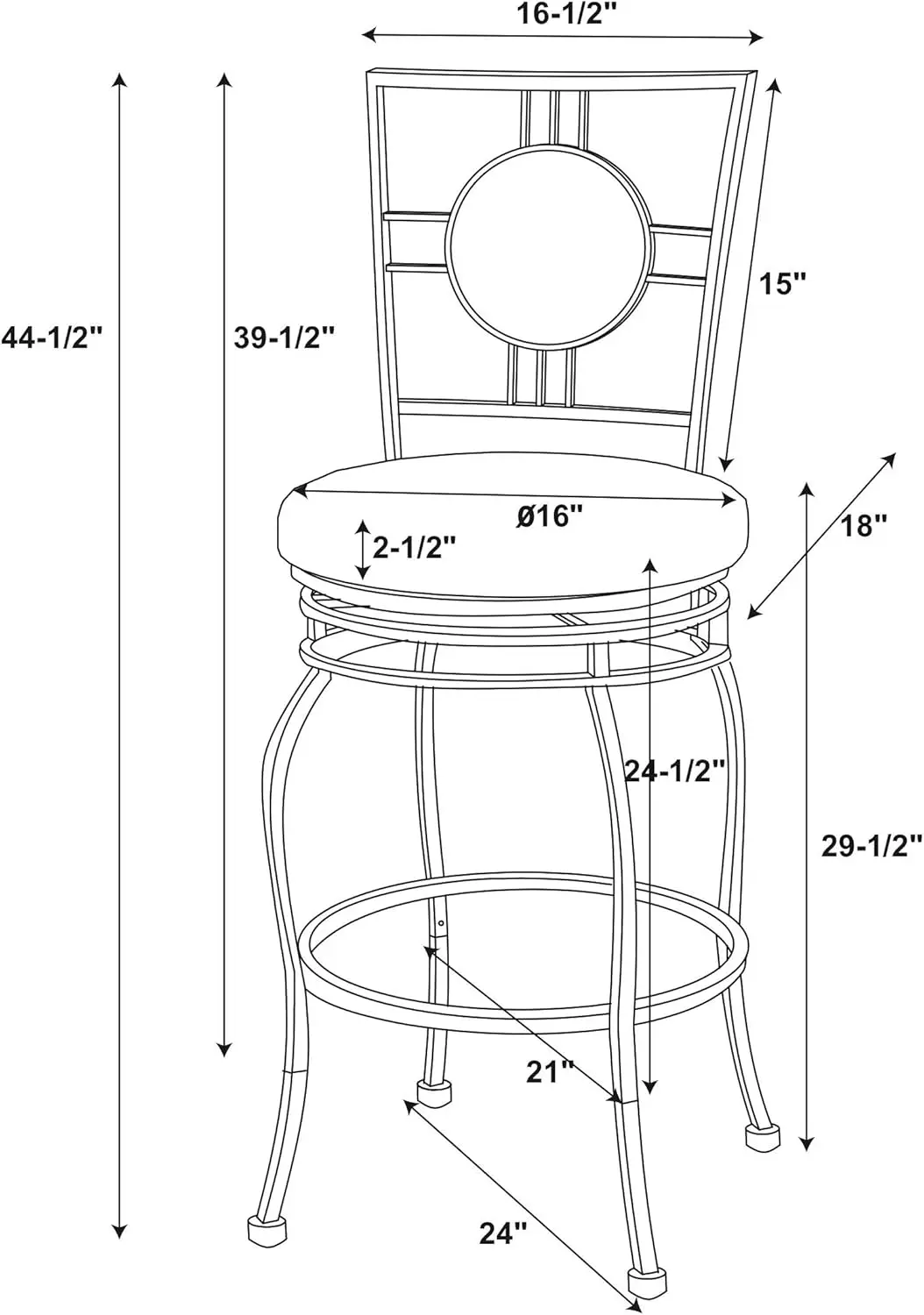 Townsend-Dreh hocker mit einstellbarer Beinhöhe