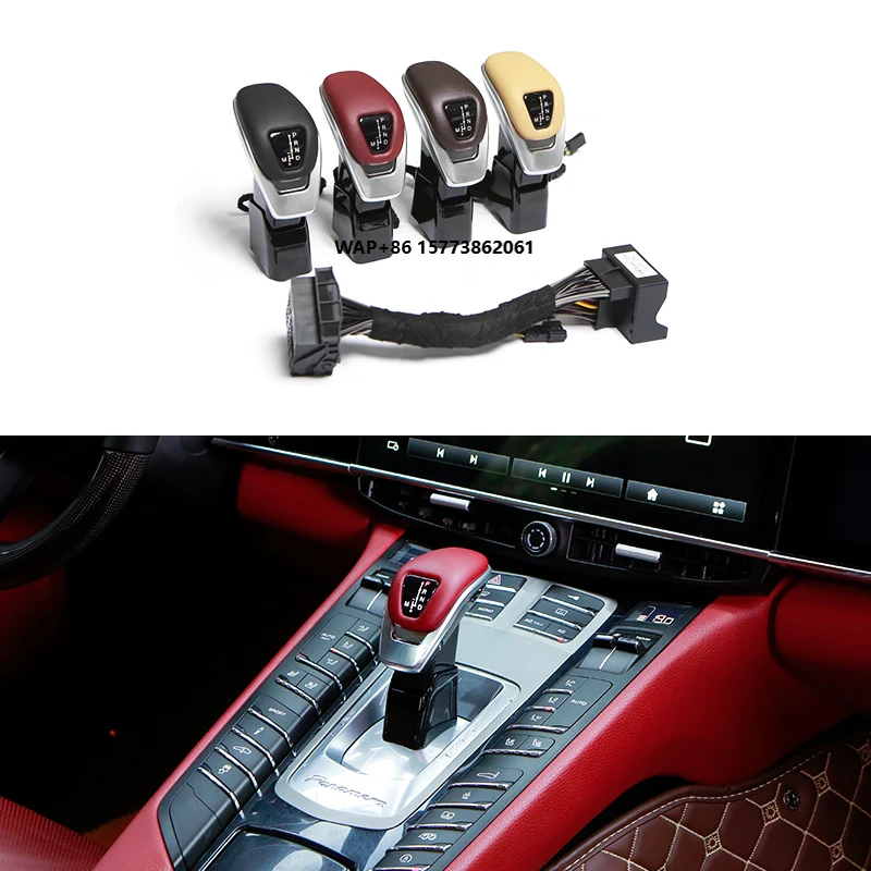 

970 2009-2016 Car Interior Modification Upgrade 2017-2023 971 Gear Head Shift Lever Control Lever for Por Panamera