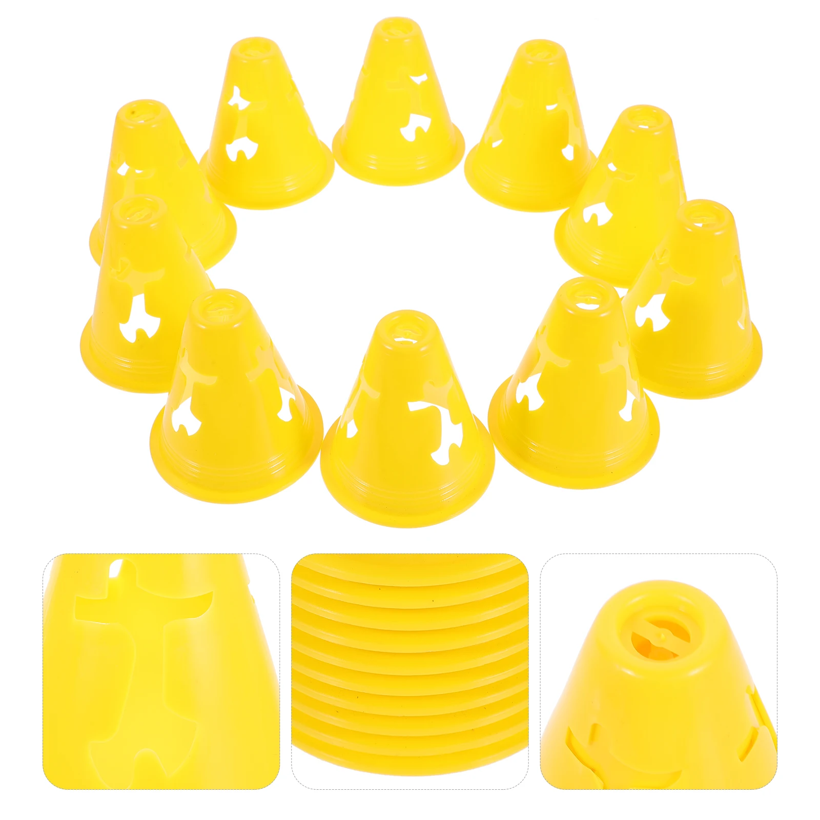 

20 Pcs 8 Cm Red Training Cones for Soccer Agility Drills Roller Skating Obstacle Courses Sports Marker