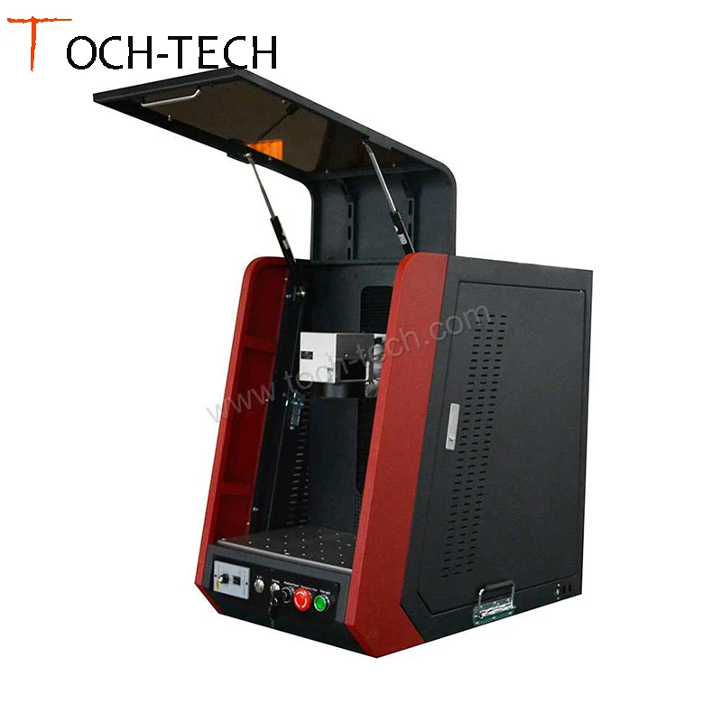 

Enclosed Laser Engraving Machine Gold / Silver Laser Marking Machine Desktop Safe Cover Full Closed Fiber Laser
