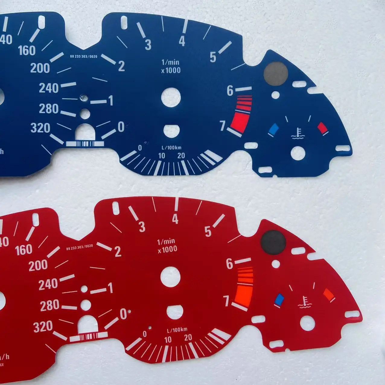 Tachometer Speedometer Face Cluster Gauges For BMW 5 Series 7 SERIES  E53 E38 E39 Petrol Gauge Faces Overlay Faceplate 7000rpm