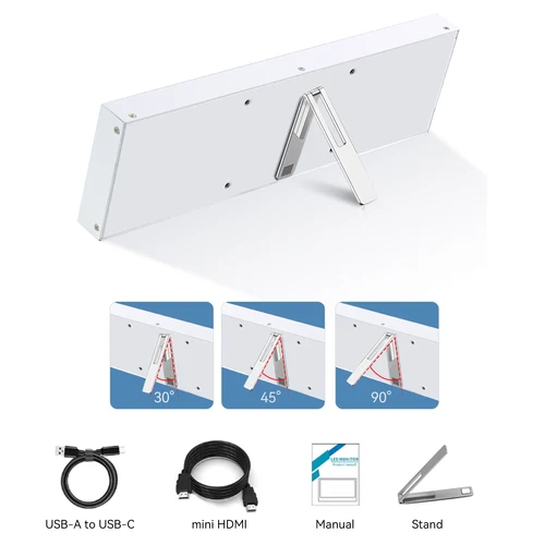 Imagen 2 del producto 8,8 ""1920*480 4:1 Mini Monitor pequeño caja de ordenador pantalla secundaria módulo LCD pantalla táctil CTP para AIDA64