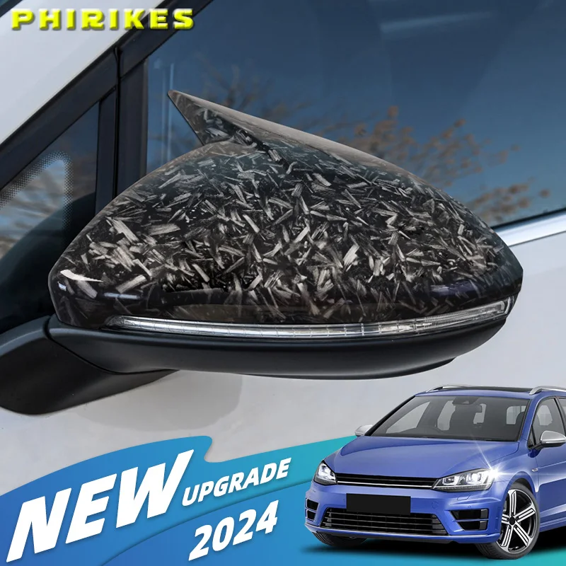 

Крышки боковых зеркал заднего вида, сигналы для VW Golf 7 MK7 MK7.5 GTI R GTE GTD 2014-2019, ярко-черное зеркало, автомобильные аксессуары