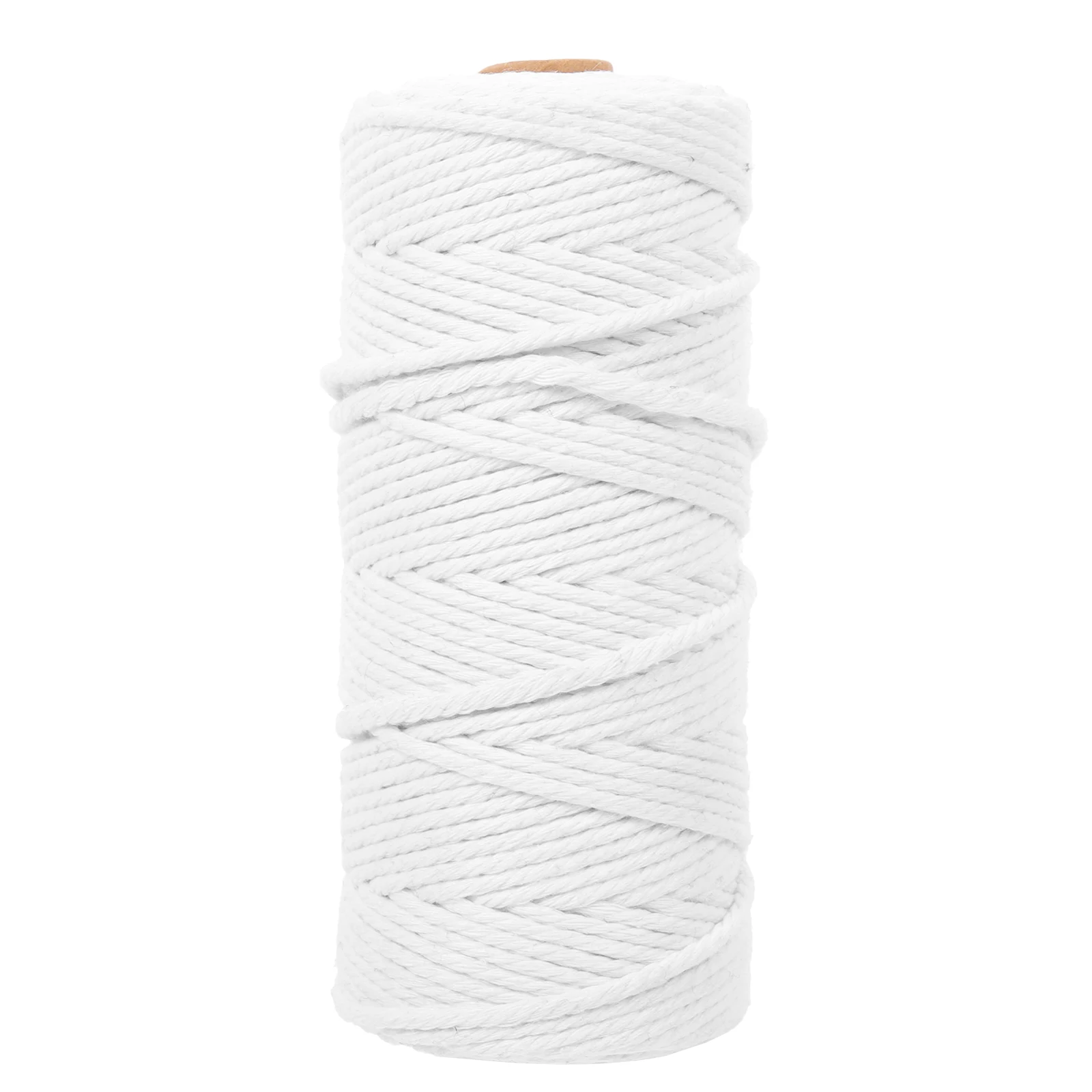

Cotton Rope Thick Braided Twine Handwoven Natural White Basket Weaving Supplies DIY Kitchen Cooking Food Binding