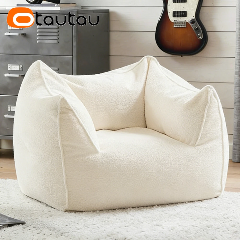

Чехол для кресла-мешка OTAUTAU из плотного искусственного флиса, чехол для пуфа SF596【Наполнитель не входит в комплект! Пожалуйста, приобретите наполнитель самостоятельно!】