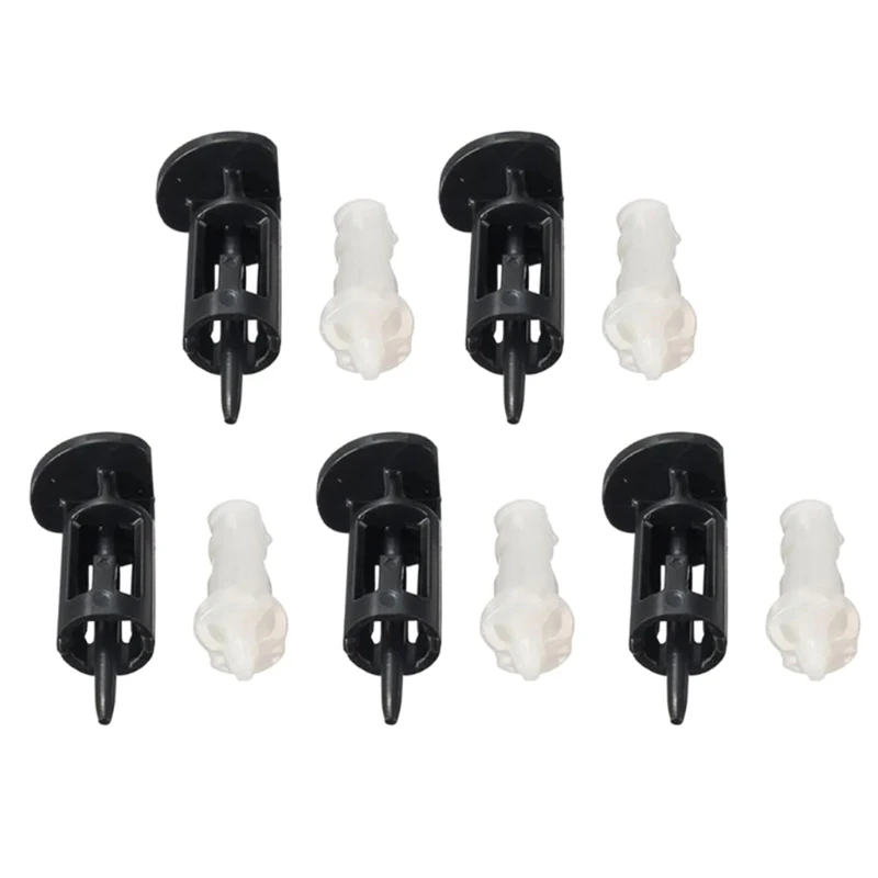 5 Sets Mounting Clip Cooler Fan Mount Pins Plastic Push Screw Fastener for Intel Socket LGA 775/1150/1155/1156/1366 CPU