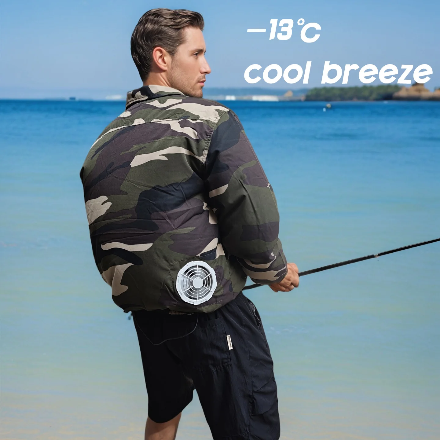 Summer Electric Fan Cooling Jacket Air Conditioning Cold Fan Outdoor High Temperature Cooling Workwear Welding Fishing Camping
