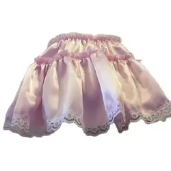 Multicolor Adult Giant Baby Sexy Girl Pink Thin Silk Sissy Dress Lined with Servant Role Playing Gothic Customization