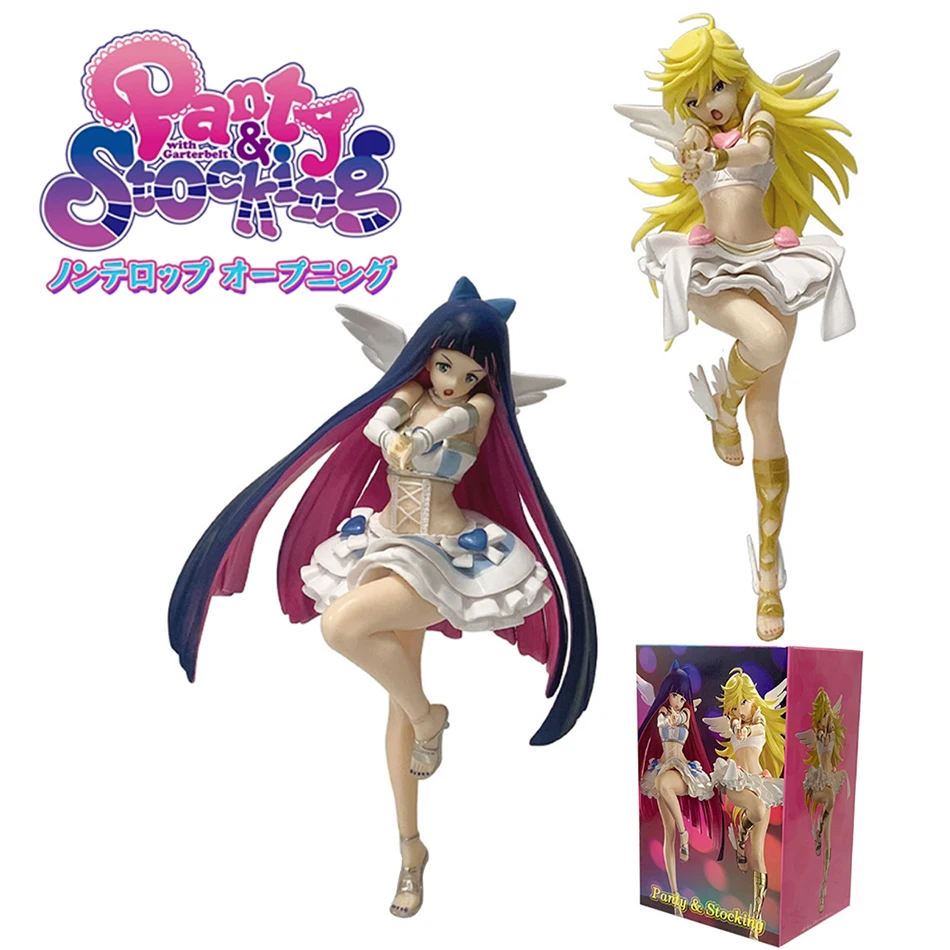

Original Panty & Stocking with Garterbelt Figure Panty Stocking Action Figure PVC Model Collection Anime Figurine Birthday Gift