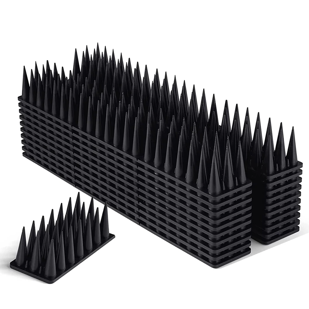 

Bird Spikes Bird Deterrent Spikes Prevent Birds ​From Entering Non-Slip and Bird-Proof Plastic Fences on the Roo