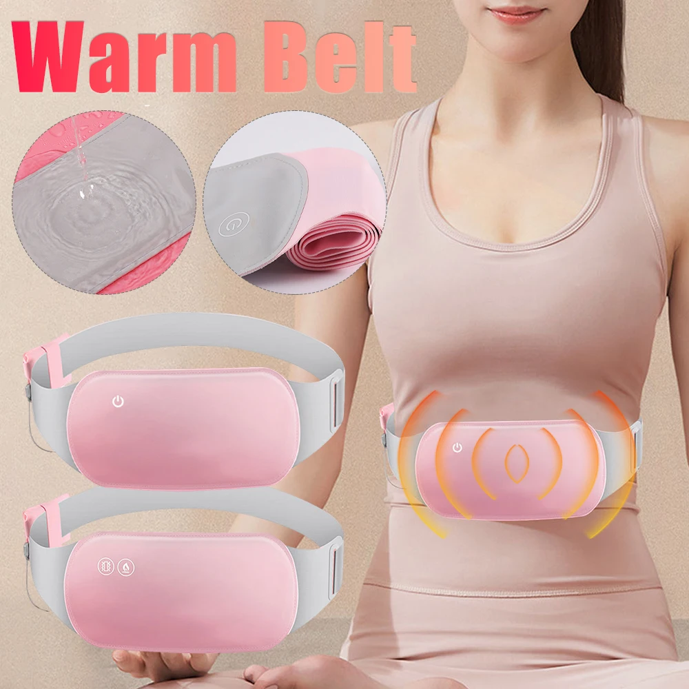 Abdominal Massage Belt Menstrual Uterine Warmth Belt Women Relief Pain USB Electric Heating Pad Thermal Abdominal Lumbar Massage