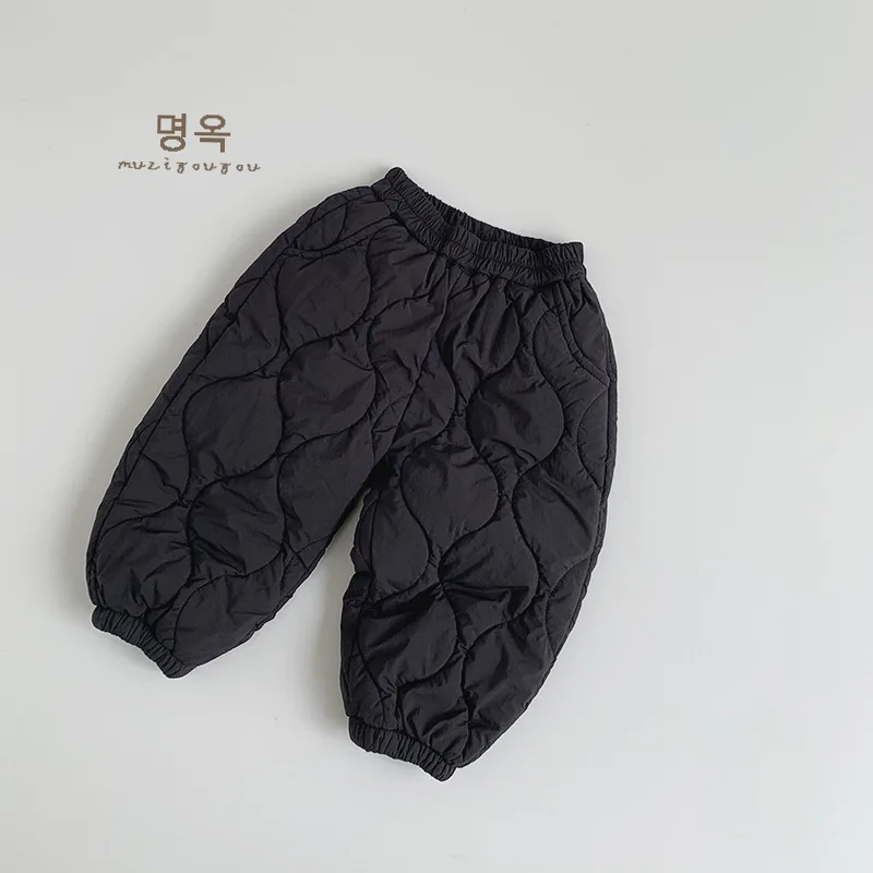 

Children's Warm Cotton Pants Winter New Korean Version Lightweight Outer Pants for Small and Medium-sized Children's Clothing