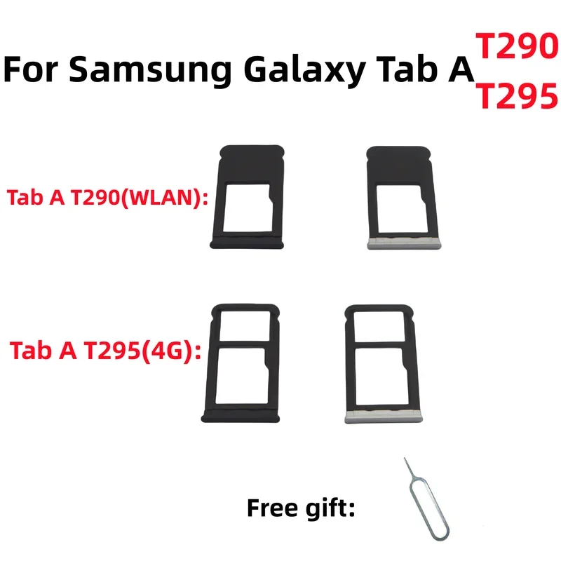 New micro pad Tablet PC sim card SD card adapter tray chip slot holder for Samsung Galaxy Tab A T290 T295 card tray