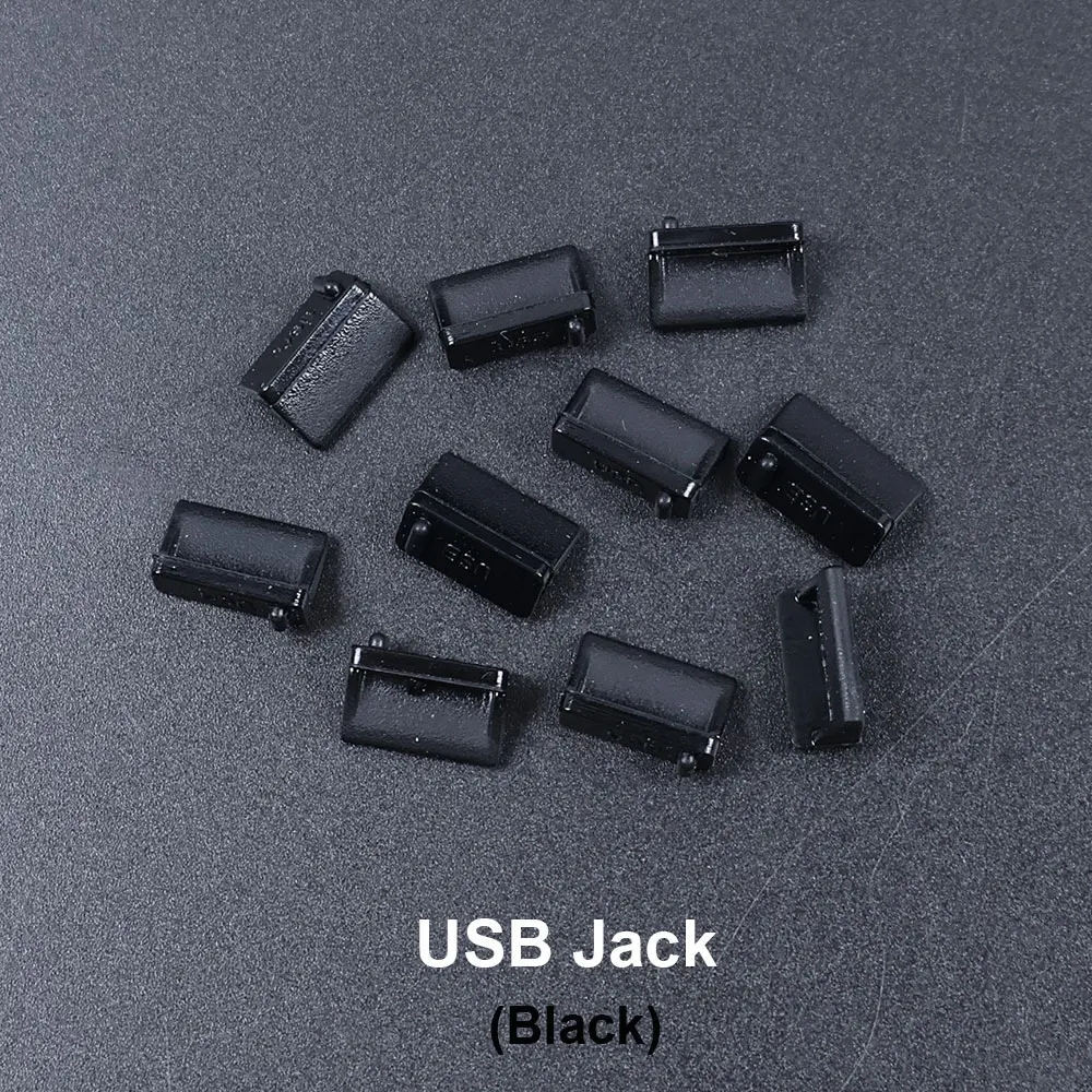 JCD 50pcs Silicone Dust Plugs Type-C Micro USB Phone Anti-dust Protector Cover USB Charging Port HDMI-Interface RJ45 For Laptop image 3