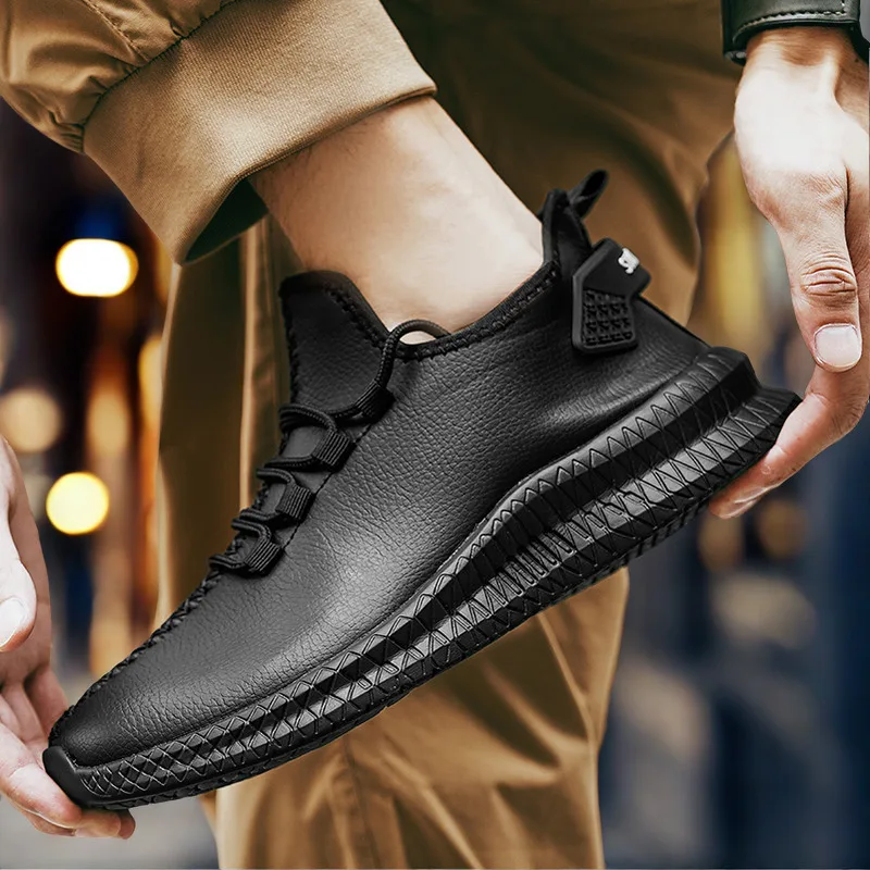 High Platform Shoe For Men Consolo Winter Shoe For Man Hemp Man Loafers Luxury Brand High Quality Black Male Sneakers Tennis