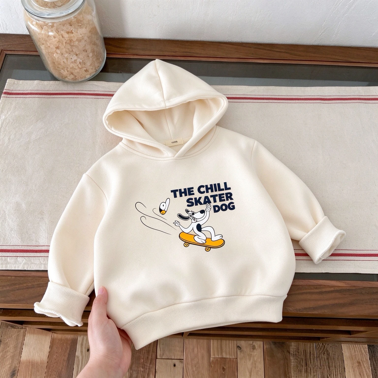 1-7 Age Children's Wear Tops Loose Cartoon Printed Kids Hoodies Fashion Popular Baby Girl Boy Long Sleeve Hooded Sweatshirts